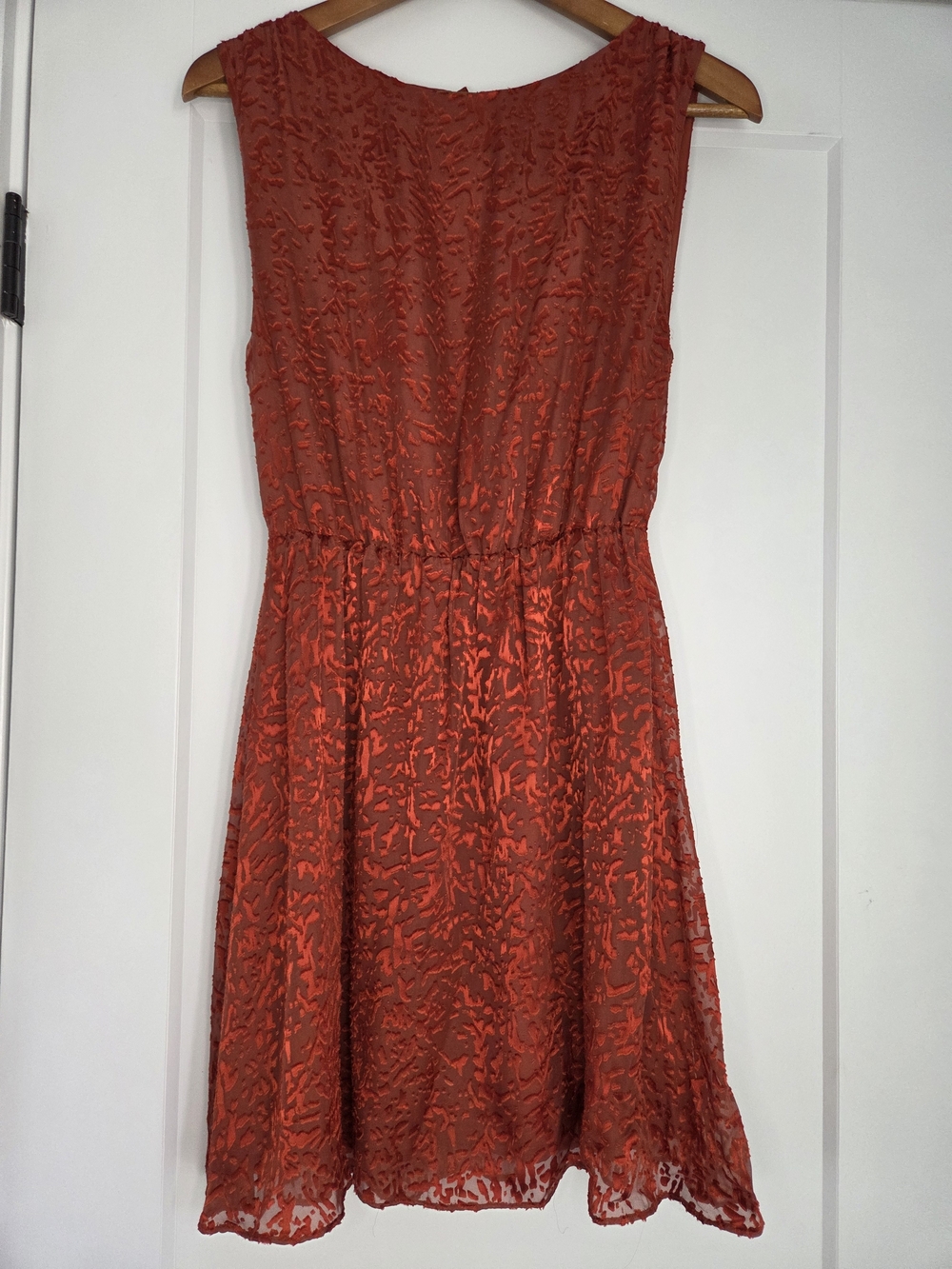 Alice + Olivia Burnout Velvet Fit & Flare Cocktail Dress Size S